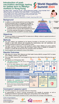 Introduction of post-vaccination serologic testing for babies born to HBsAg+ mothers in Hong Kong